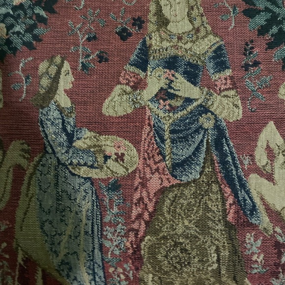 The Smell The Lady at The Unicorn 1 Large French MCM Tapestry Pillow Sham 16x16 - Picture 7 of 13